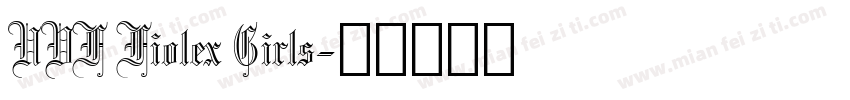 UVF Fiolex Girls字体转换